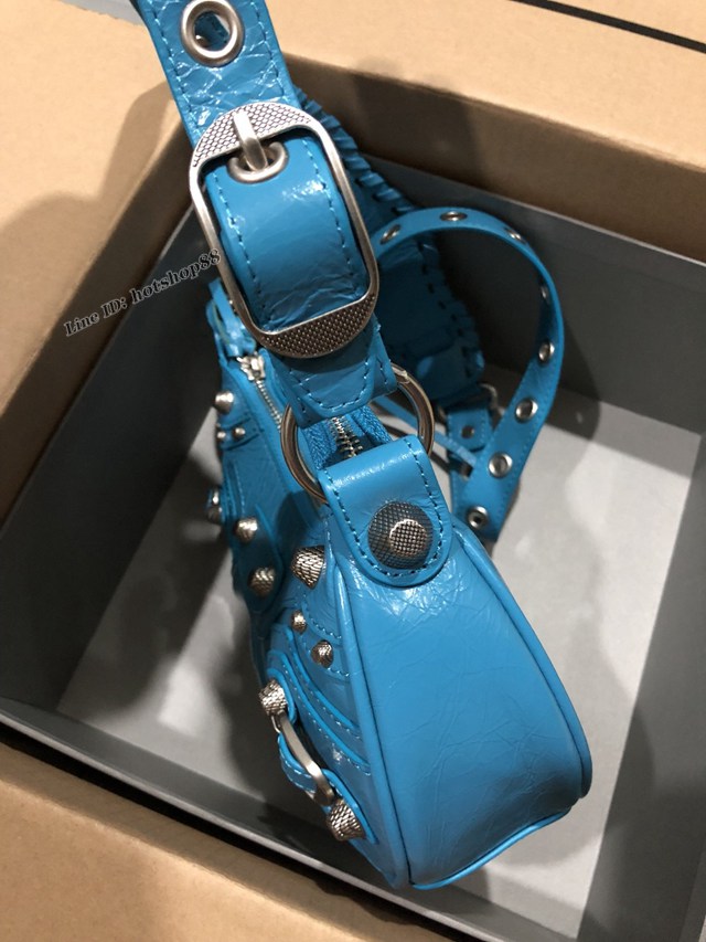 Balenciaga專櫃爆款機車包系列肩背女包 巴黎世家Le Cagole半月牙腋下包餃子包 fyj1933